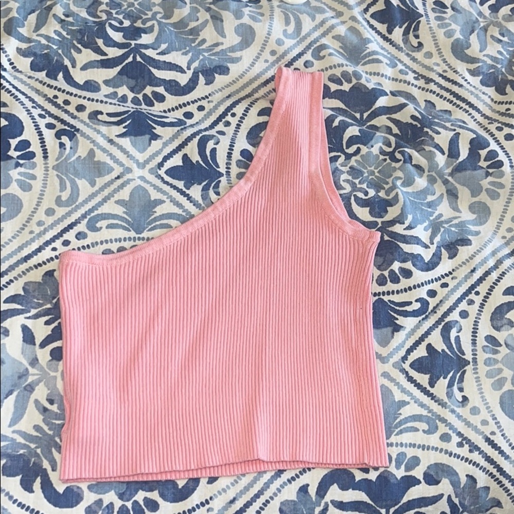 Pink One Shoulder Crop Top ✨💕